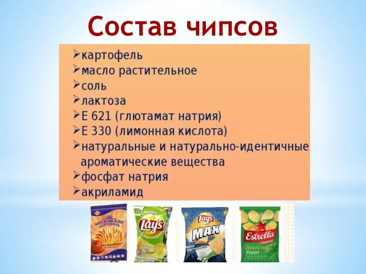 Состав чипсов