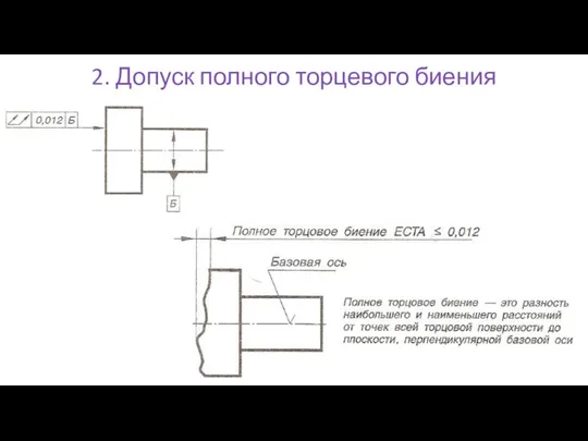 2. Допуск полного торцевого биения