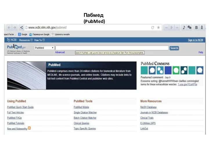 Пабмед (PubMed)