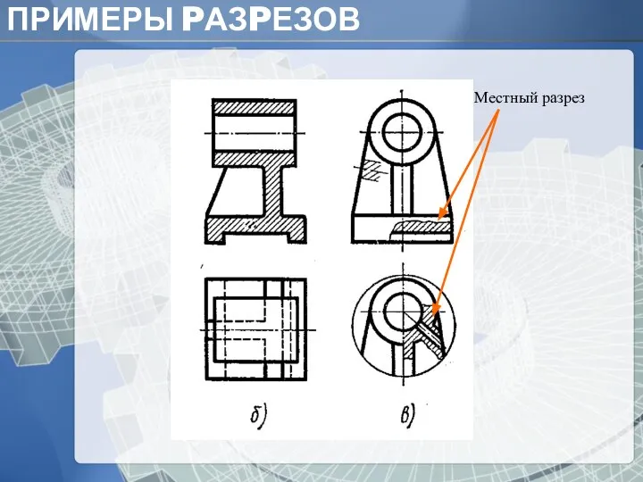 ПРИМЕРЫ PАЗPЕЗОВ Основание Местный разрез