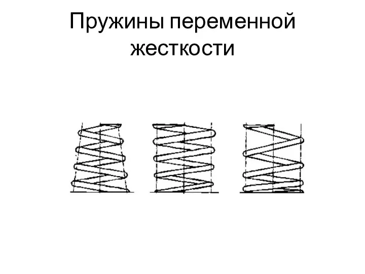 Пружины переменной жесткости