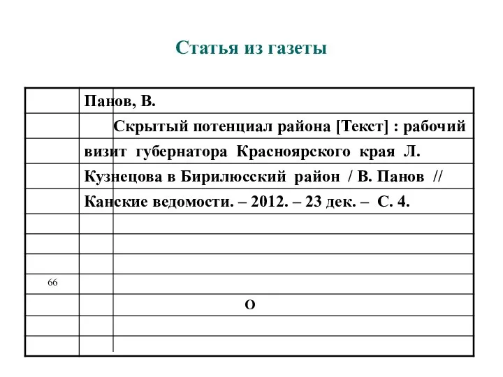 Статья из газеты