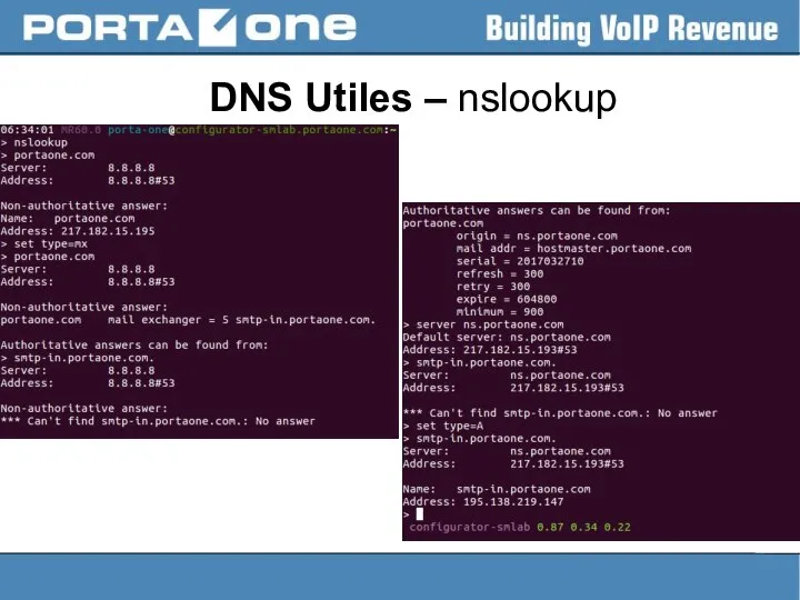 DNS Utiles – nslookup