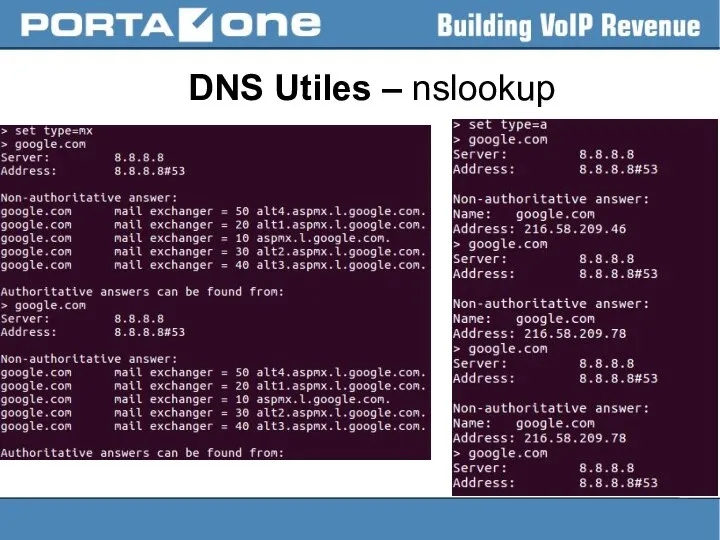 DNS Utiles – nslookup