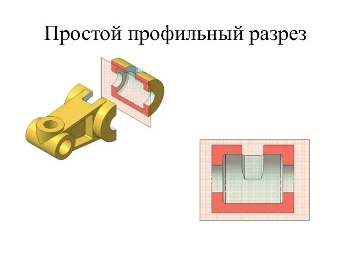 Простой профильный разрез