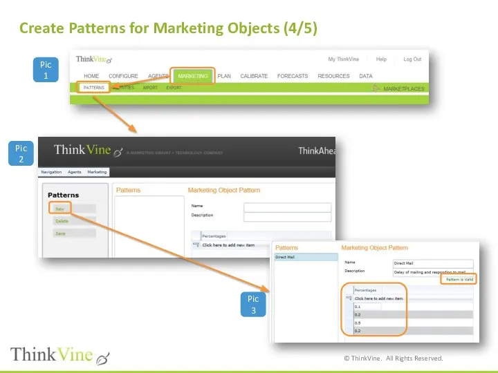 Pic 2 Pic 1 Pic 3 Create Patterns for Marketing Objects (4/5)