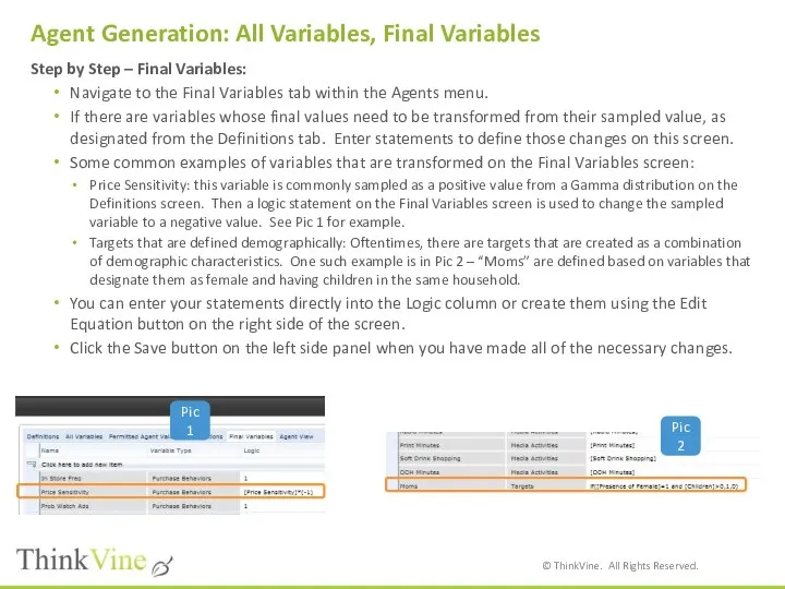 Agent Generation: All Variables, Final Variables Step by Step – Final