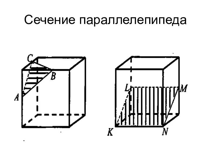 Сечение параллелепипеда