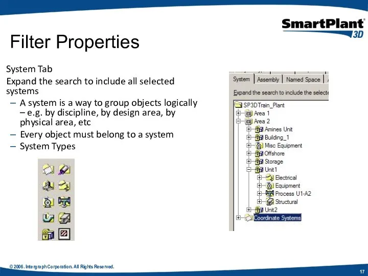 © 2006. Intergraph Corporation. All Rights Reserved. System Tab Expand the