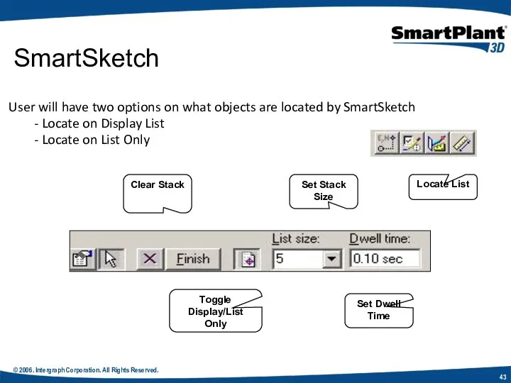 © 2006. Intergraph Corporation. All Rights Reserved. SmartSketch User will have