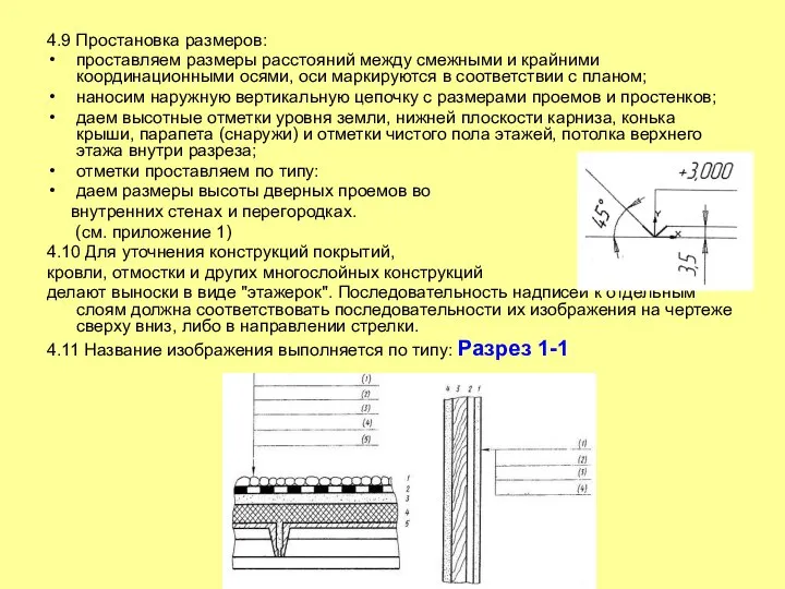 4.9 Простановка размеров: проставляем размеры расстояний между смежными и крайними координационными