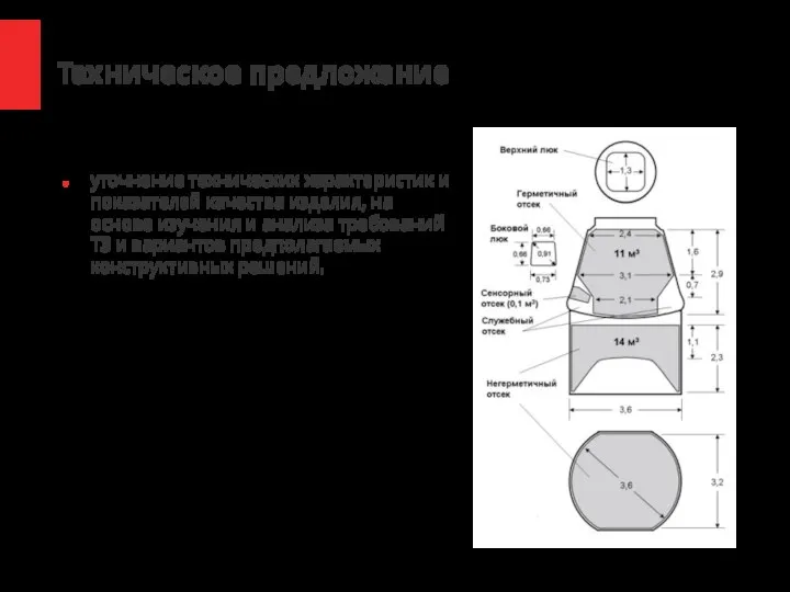 Техническое предложение уточнение технических характеристик и показателей качества изделия, на основе