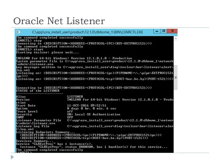 Oracle Net Listener