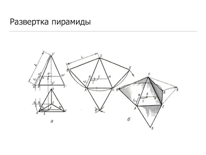 Развертка пирамиды