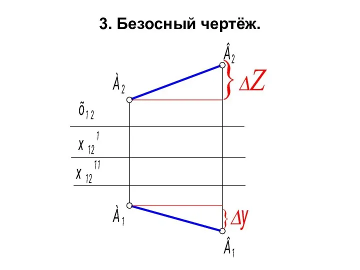 3. Безосный чертёж.