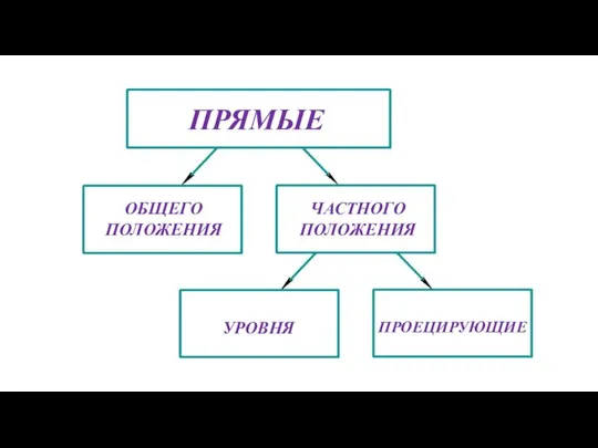 ОБЩЕГО ПОЛОЖЕНИЯ ПРЯМЫЕ ЧАСТНОГО ПОЛОЖЕНИЯ УРОВНЯ ПРОЕЦИРУЮЩИЕ