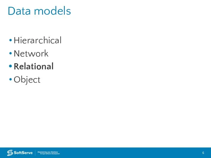 Hierarchical Network Relational Object Data models