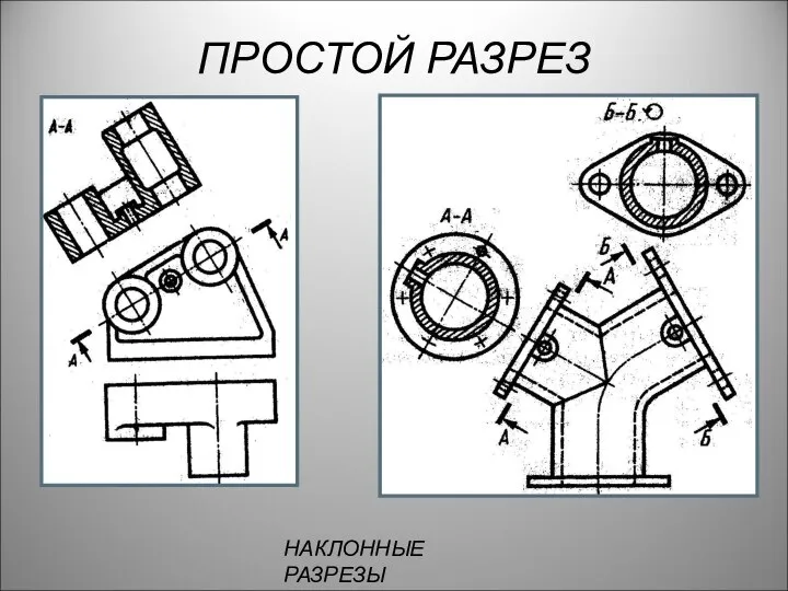 ПРОСТОЙ РАЗРЕЗ НАКЛОННЫЕ РАЗРЕЗЫ