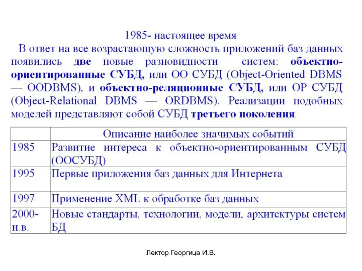 Лектор Георгица И.В.