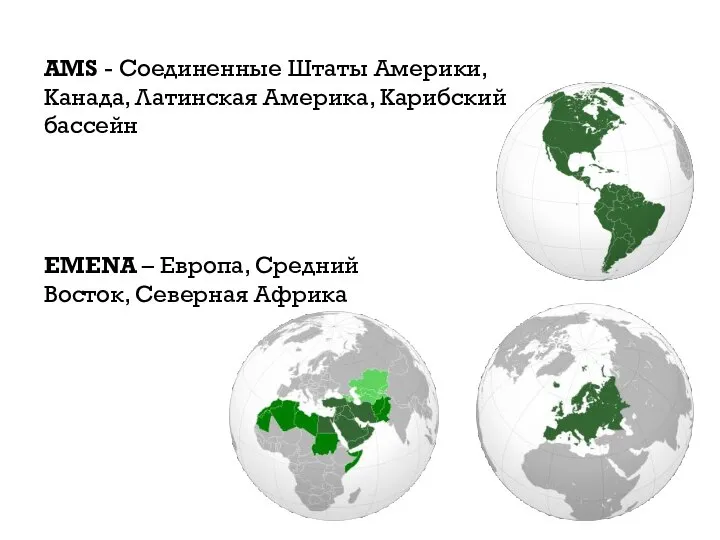 AMS - Соединенные Штаты Америки, Канада, Латинская Америка, Карибский бассейн EMENA