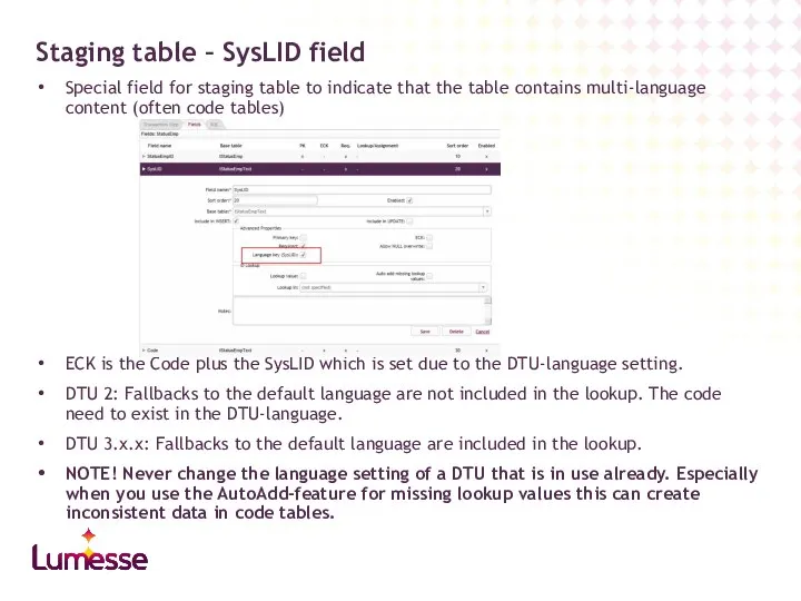 Special field for staging table to indicate that the table contains