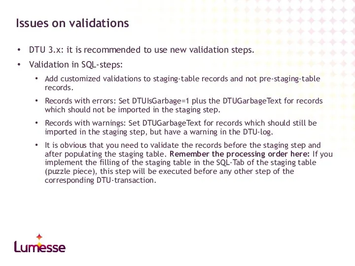 Issues on validations DTU 3.x: it is recommended to use new