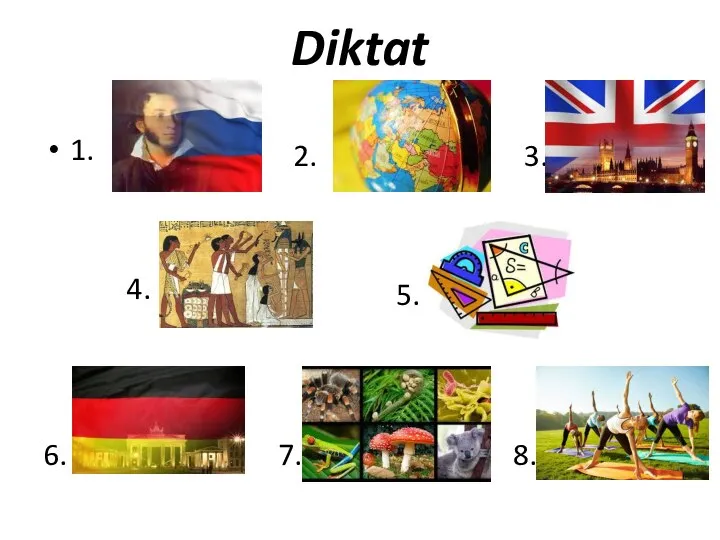 Diktat 1. 2. 3. 4. 5. 6. 7. 8.