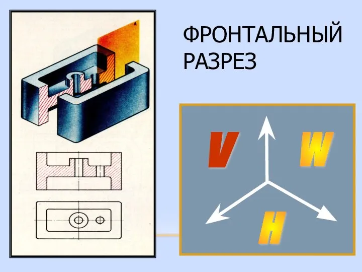 V W H ФРОНТАЛЬНЫЙРАЗРЕЗ