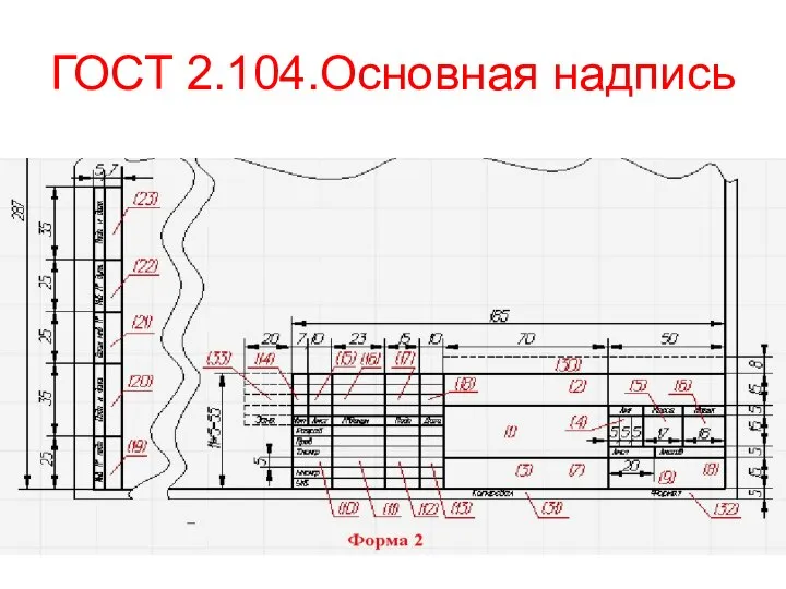 ГОСТ 2.104.Основная надпись