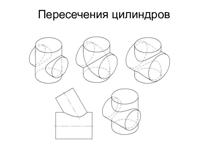 Пересечения цилиндров