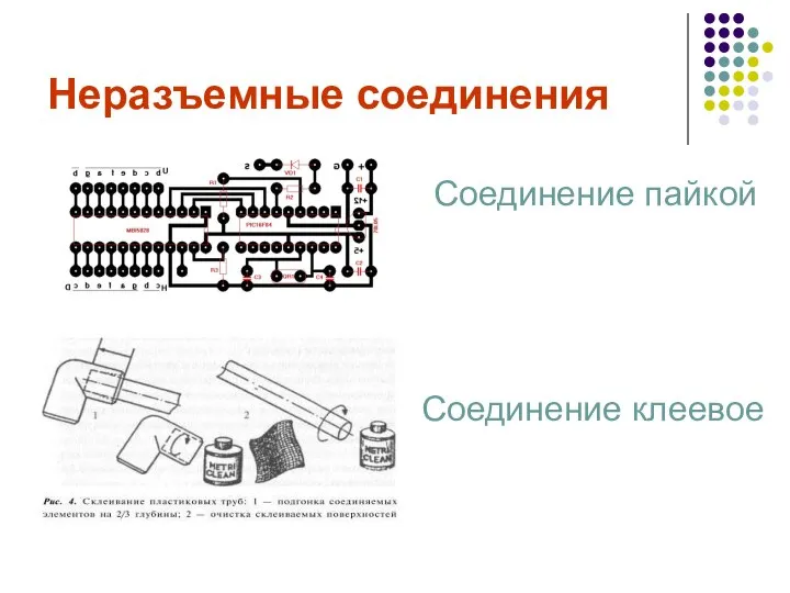 Неразъемные соединения Соединение пайкой Соединение клеевое