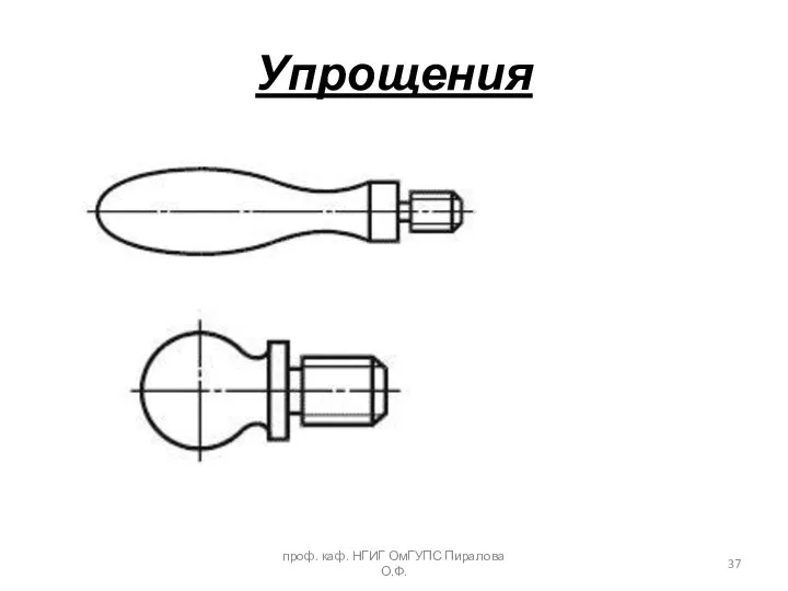 Упрощения проф. каф. НГИГ ОмГУПС Пиралова О.Ф.