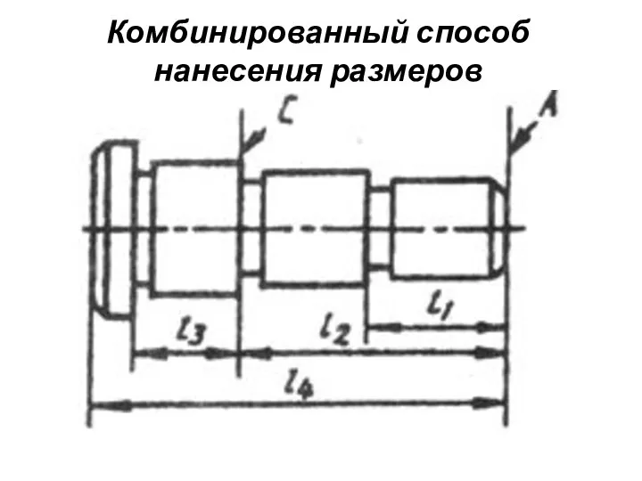 Комбинированный способ нанесения размеров