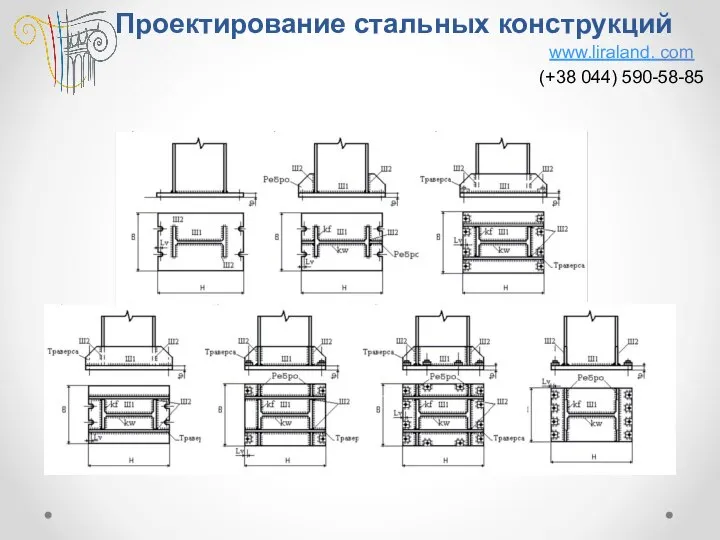 Проектирование стальных конструкций www.liraland. com (+38 044) 590-58-85