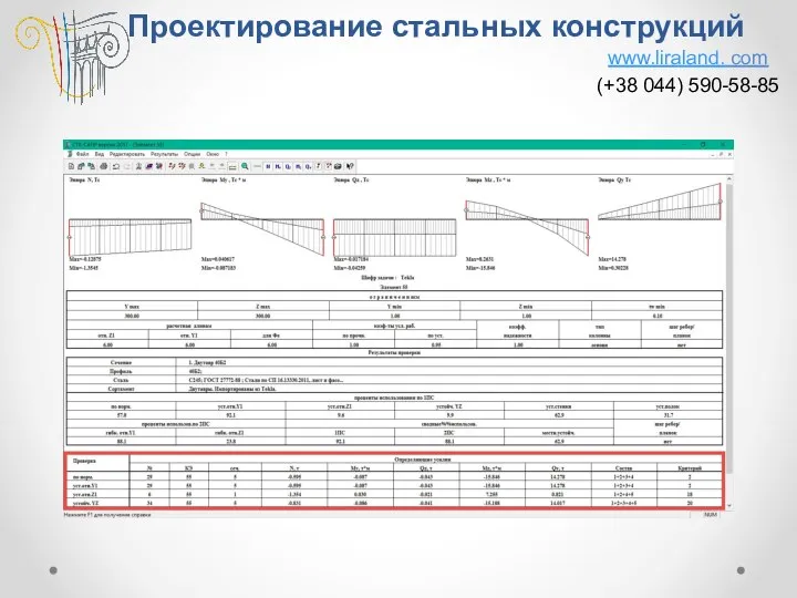 Проектирование стальных конструкций www.liraland. com (+38 044) 590-58-85