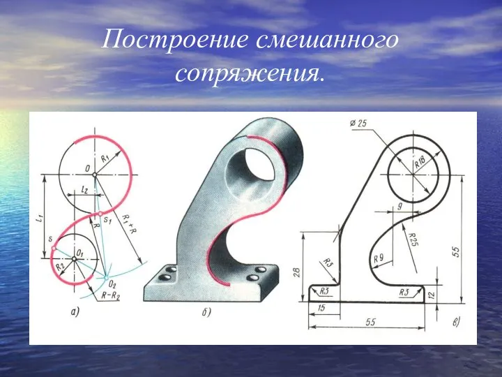 Построение смешанного сопряжения.