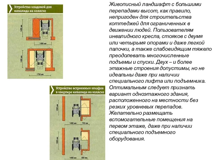 Живописный ландшафт с большими перепадами высот, как правило, непригоден для строительства