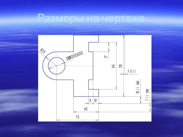 Размеры на чертеже