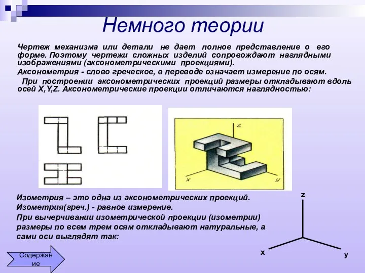 Немного теории Чертеж механизма или детали не дает полное представление о