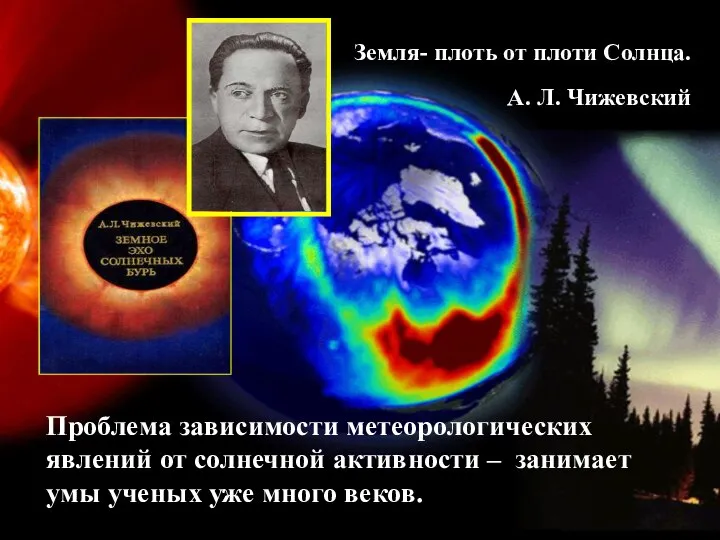 Проблема зависимости метеорологических явлений от солнечной активности – занимает умы ученых