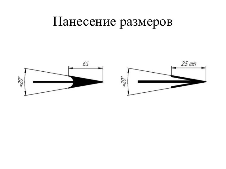 Нанесение размеров