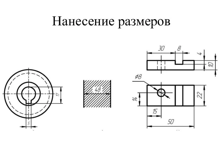 Нанесение размеров