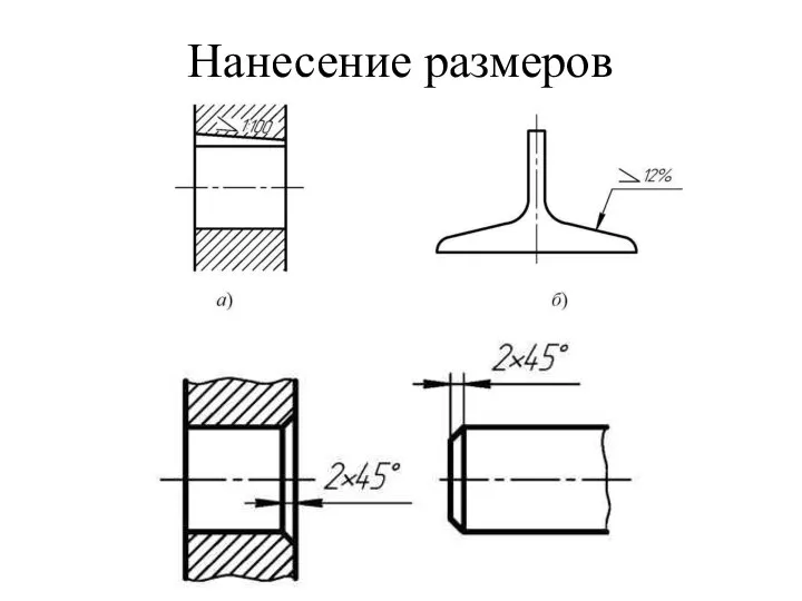 Нанесение размеров