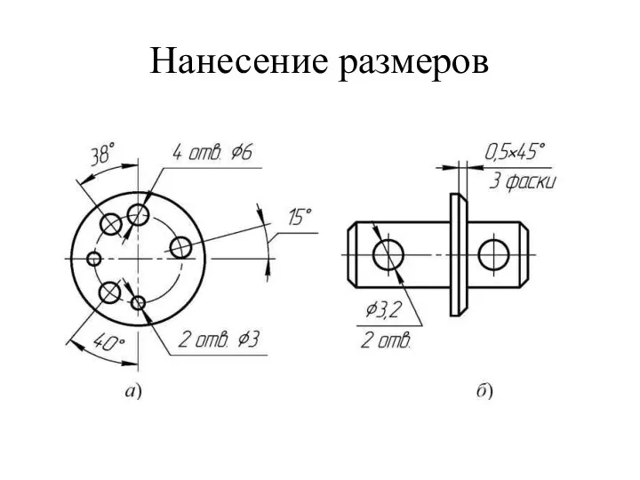 Нанесение размеров