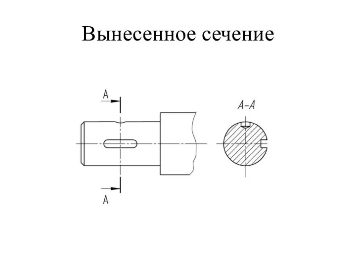 Вынесенное сечение