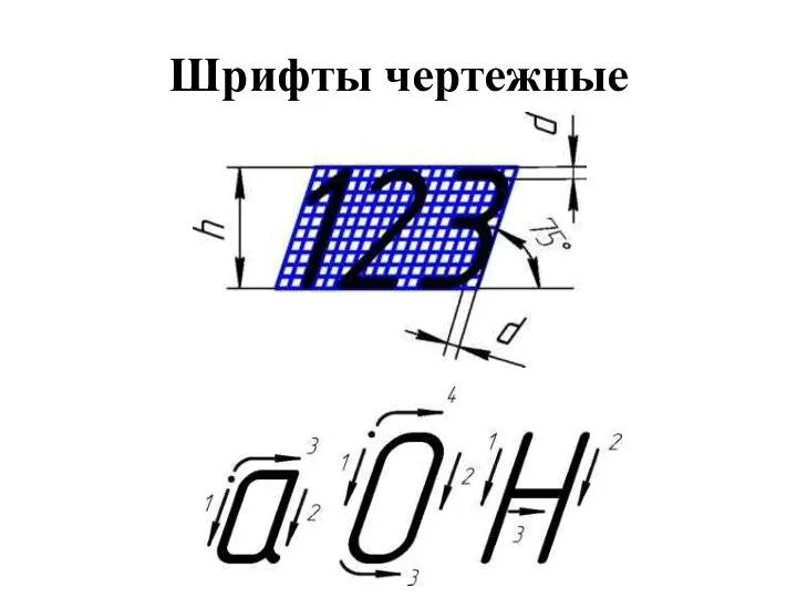 Шрифты чертежные