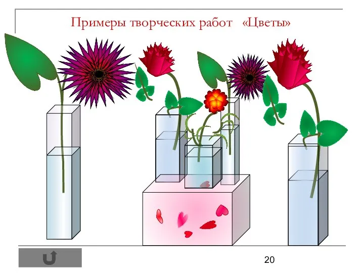 Примеры творческих работ «Цветы»