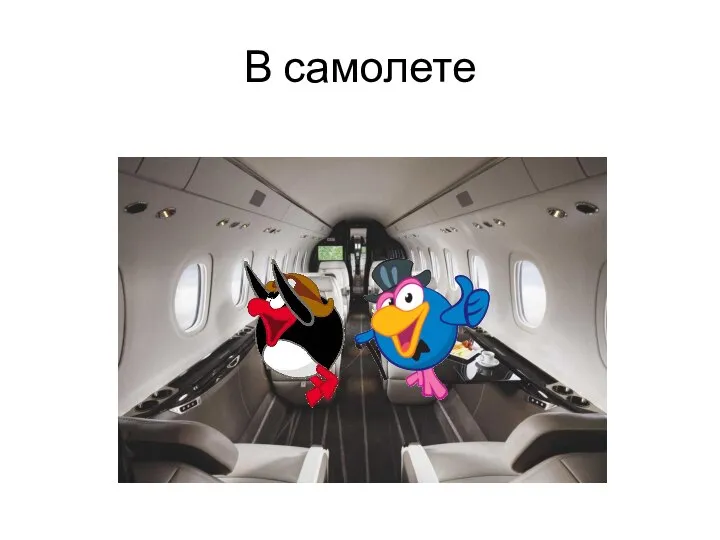 В самолете