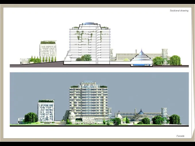 Facade Sectional drawing