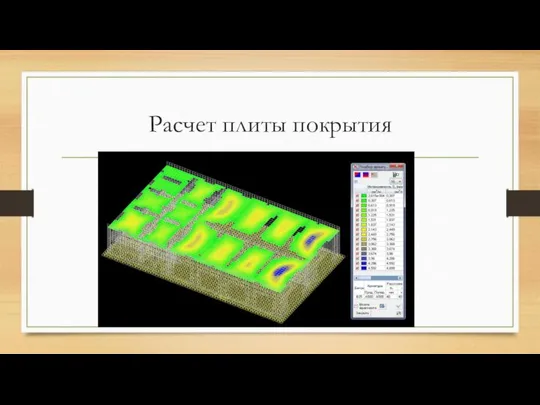 Расчет плиты покрытия